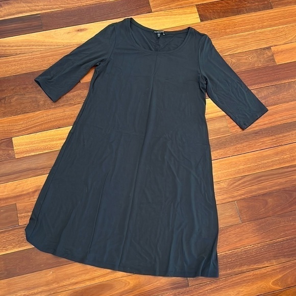 ⭐️ Eileen Fisher Stretch Dress Petite Medium Rayon & Lycra - Picture 1 of 5
